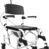Tilting Shower Chair & Commode with 5" Castor Wheels & Headrest (45cm Seat Width)