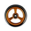 Frog Legs Castor - 4 x 1 1/4 Aluminium Hub with Black Tyre - Image 3