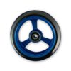 Frog Legs Castor - 4 x 1 1/4 Aluminium Hub with Black Tyre - Image 6