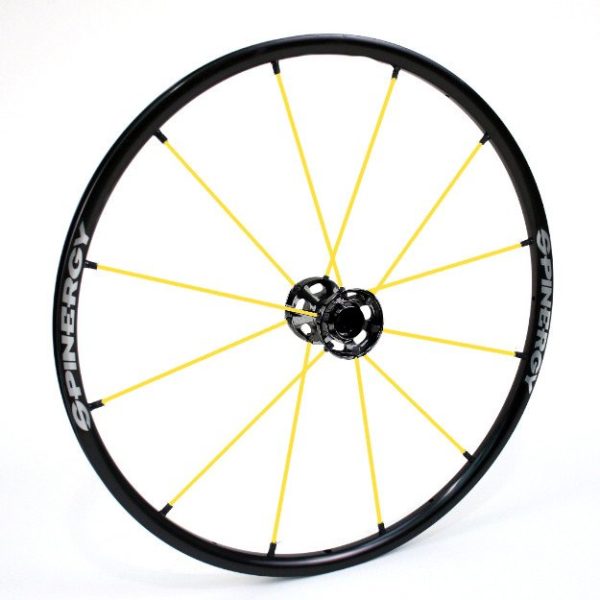 24" Spinergy LX Wheel - Black Rim, Black Hub, 12 Spokes