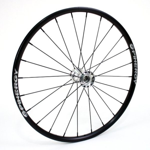 24" Spinergy SLX Wheel - Black Rim, Black Hub, 24 Spokes - Image 2