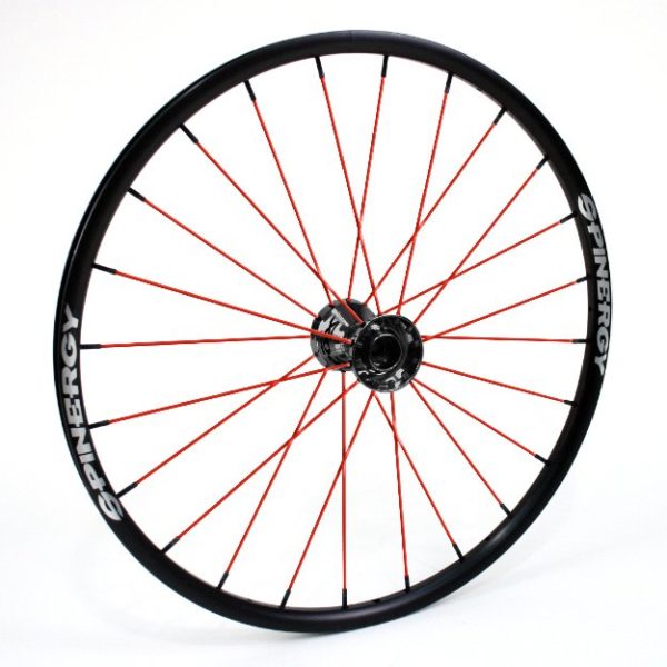 24" Spinergy SLX Wheel - Black Rim, Black Hub, 24 Spokes - Image 4