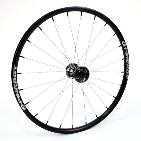 24" Spinergy SLX Wheel - Black Rim, Black Hub, 24 Spokes - Image 5